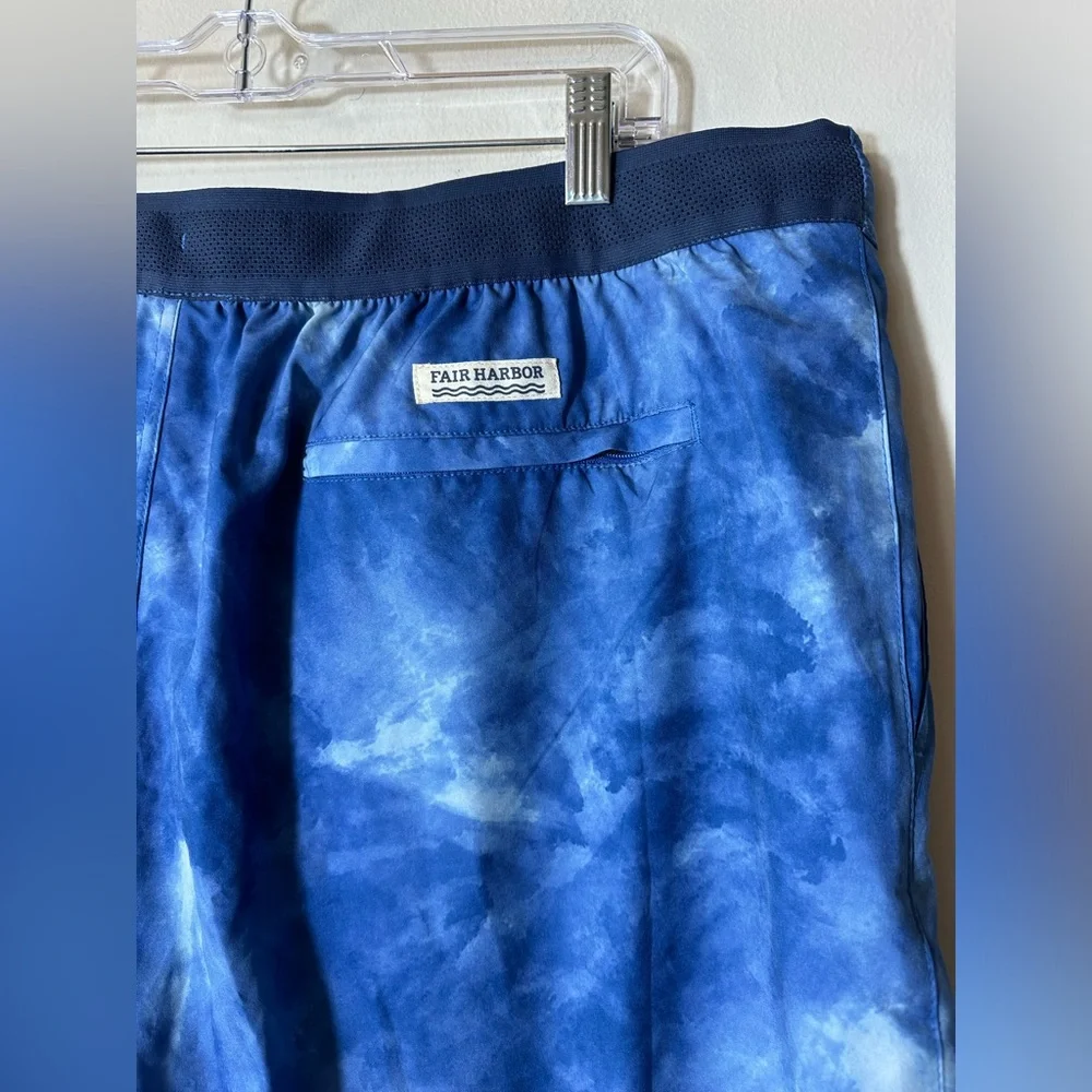 Fair Harbor Lined Swim Trunks In Clark Blue